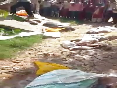 Finding of 2 dismembered bodies in sacks 