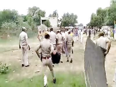 Man sets himself on fire in protest