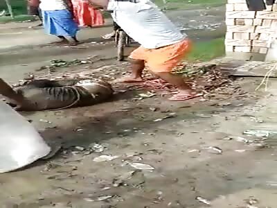 young man clubbed to death