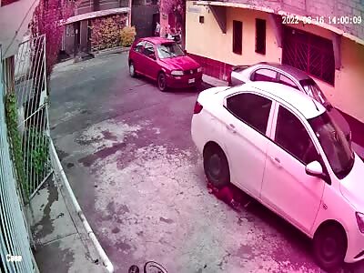 Boy hit by car in reverse