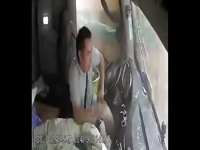 This driver is lucky