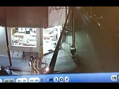 At least one with a helmet