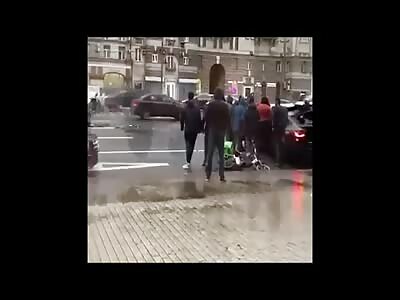 Aftermath of a fatal accident in Russia (more views)