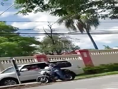 Rough quarrel between drivers