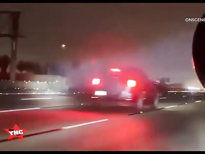 Accident at the scene of the accident