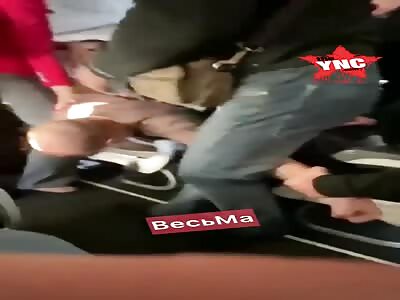 Drugged Russian moron on the plane