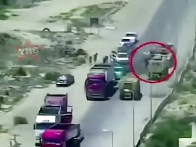 The Egyptian army is stopping a suicide bomber