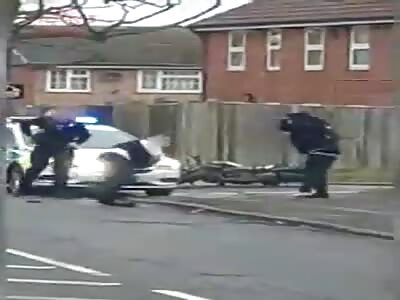 Man attacks police officer with foot-long knife while resisting arrest