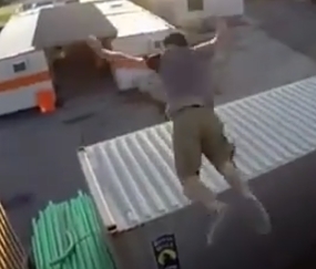 Lucky the moron just lost a tooth