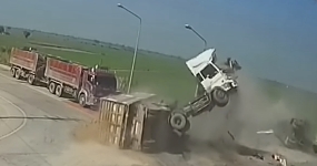 Terrible truck accident