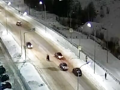 Car vs Pedestrians in Cheboksary