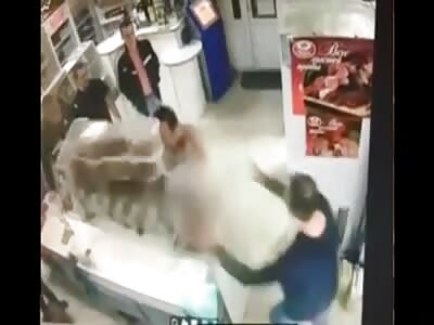 Near Krasnodar, a drugged-out naked Russian is on the rampage