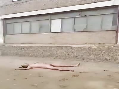 Jealous husband threw his wife's lover out of the window (clear)