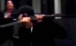 Man pulls out a katana to save another man