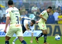 Soccer player suffered a broken arm after landing wrong