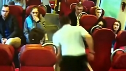 Poland: The Moment of Train Accident (2 angles)