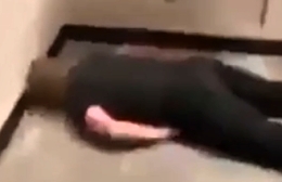 Brutal bathroom banging