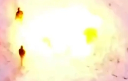 Russian soldiers being hit by IEDs in Ukraine