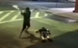 Drunk dude fucks with the wrong guy