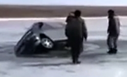 A drunken Russian drowned in a car near Karelia