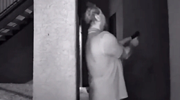 Armed neighbor comes to the rescue of a woman...