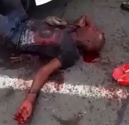 Aftermath of an attempted cash-in-transport robbery