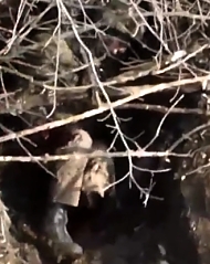 RU soldier appears to lose a portion of his leg