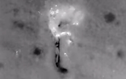 Russian soldiers are hit by a grenade at night