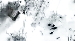 A single UA defends his trench from RU attack