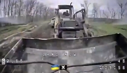 The UA Kamikaze drone hit a stolen tractor