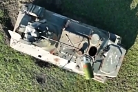 Thermobaric grenade destroys a Russian MT-LBM 6MB