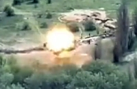 Ukrainian shelling of Russian targets on the left bank of Kherson