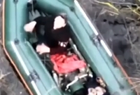 Raft guy was allegedly ready to surrender but hit a mine