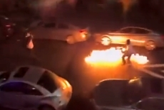 LOL: Guy Chases Cheating GF with Flamethrower