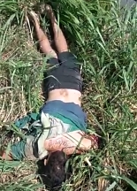 Fatal motorcyclist accident (hand torn off)