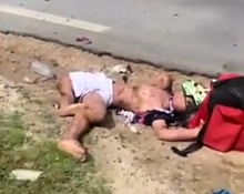 Fatal collision of a motorcyclist with a truck