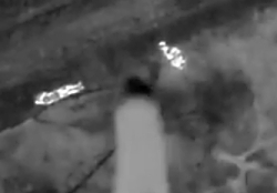 RU troops targeted by IR/Thermal drone and engaged with ordnance