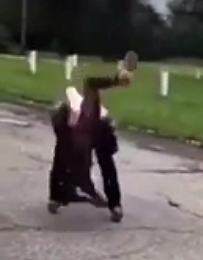 Girl slams woman’s head to the ground