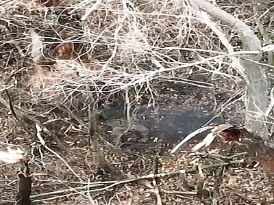 Russian soldier is hit with 2 grenades and a mortar shell