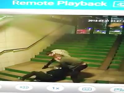 Old man beaten by two young men (Brasov, Romania)