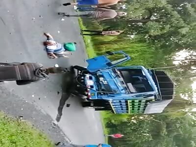 Multiple accident aftermath.