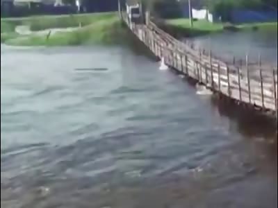 Truck falls in river killing driver