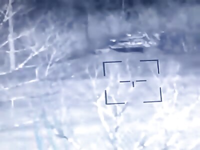 Anti-Tank Missile Destroying Target