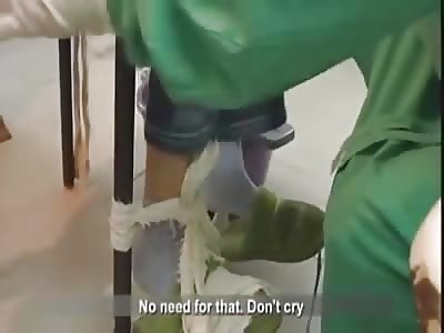 Torture of a kid: boy gets his tonsils removed without any anesthesia