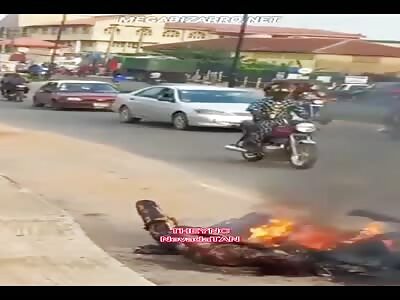 Thieves were burned alive.