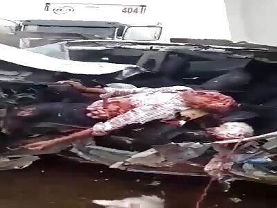 Old man collided head-on with truck.