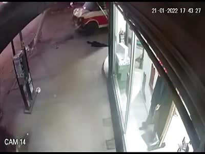 Victims hit by truck