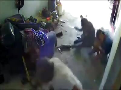 Friends being brutally killed in a workshop