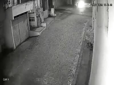 Barbarian execution with sub-machine gun