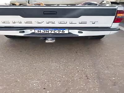 Motorcyclist has arm ripped off by truck